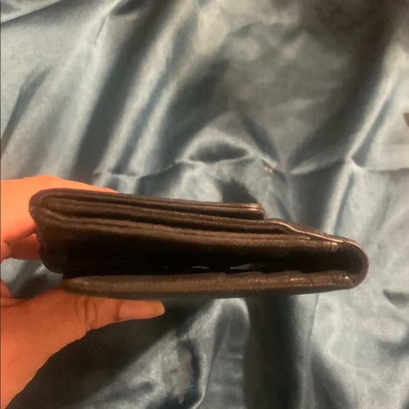 CHANEL Caviar Black Leather Wallet Wallet was repaired, examine pics - Picture 9 of 13